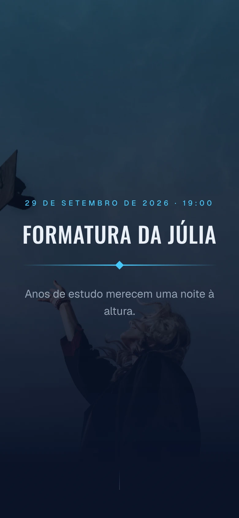 Modelo de formatura: Formatura da Júlia