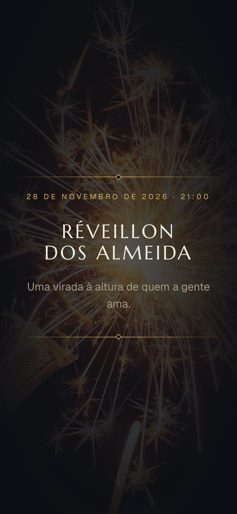 Modelo de réveillon: Réveillon dos Almeida